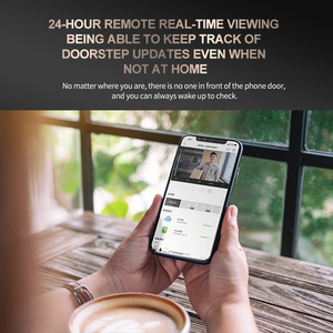 Telepon Pintu Video 4.3 Inci Wi-Fi 1080P HD Bel Pintu Kamera Dalam Ruangan Bertenaga Baterai Kontrol Akses Pintu Penampil Pintu Elektronik - Product Image 3
