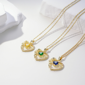 สร้อยคอคู่รักสไตล์พังก์น่ารักทันสมัย จี้รูป<span class=keywords><strong>คน</strong></span>กอดกัน ของขวัญวันแม่ ของขวัญวันเกิดสำหรับคุณแม่ - Product Image 2