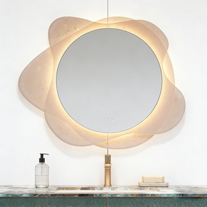 <span class=keywords><strong>Miroir</strong></span> <span class=keywords><strong>de</strong></span> <span class=keywords><strong>salle</strong></span> <span class=keywords><strong>de</strong></span> <span class=keywords><strong>bain</strong></span> <span class=keywords><strong>LED</strong></span> moderne intelligent avec indice <span class=keywords><strong>de</strong></span> protection IP44, anti-buée, écran tactile lumineux, <span class=keywords><strong>miroir</strong></span> mural avec lumière <span class=keywords><strong>pour</strong></span> salon - Product Image 4