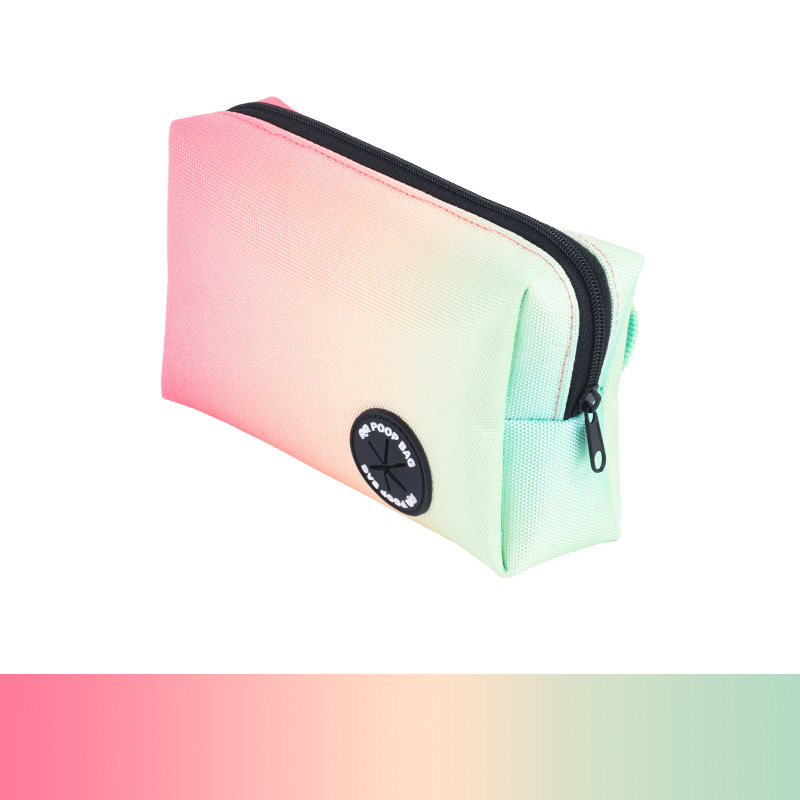Pink-green gradient-waist bag style