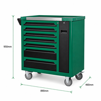 Armoire à outils roulante robuste à 7 tiroirs, personnalisable OEM, avec porte latérale, chariot à outils en métal pour garage