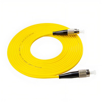 Kabel FC/UPC-FC/UPC SM Single Mode Simplex FTTH SM Single Mode Kuning untuk Fiber to the Home (FTTH) Pusat Data Perusahaan 1-5m