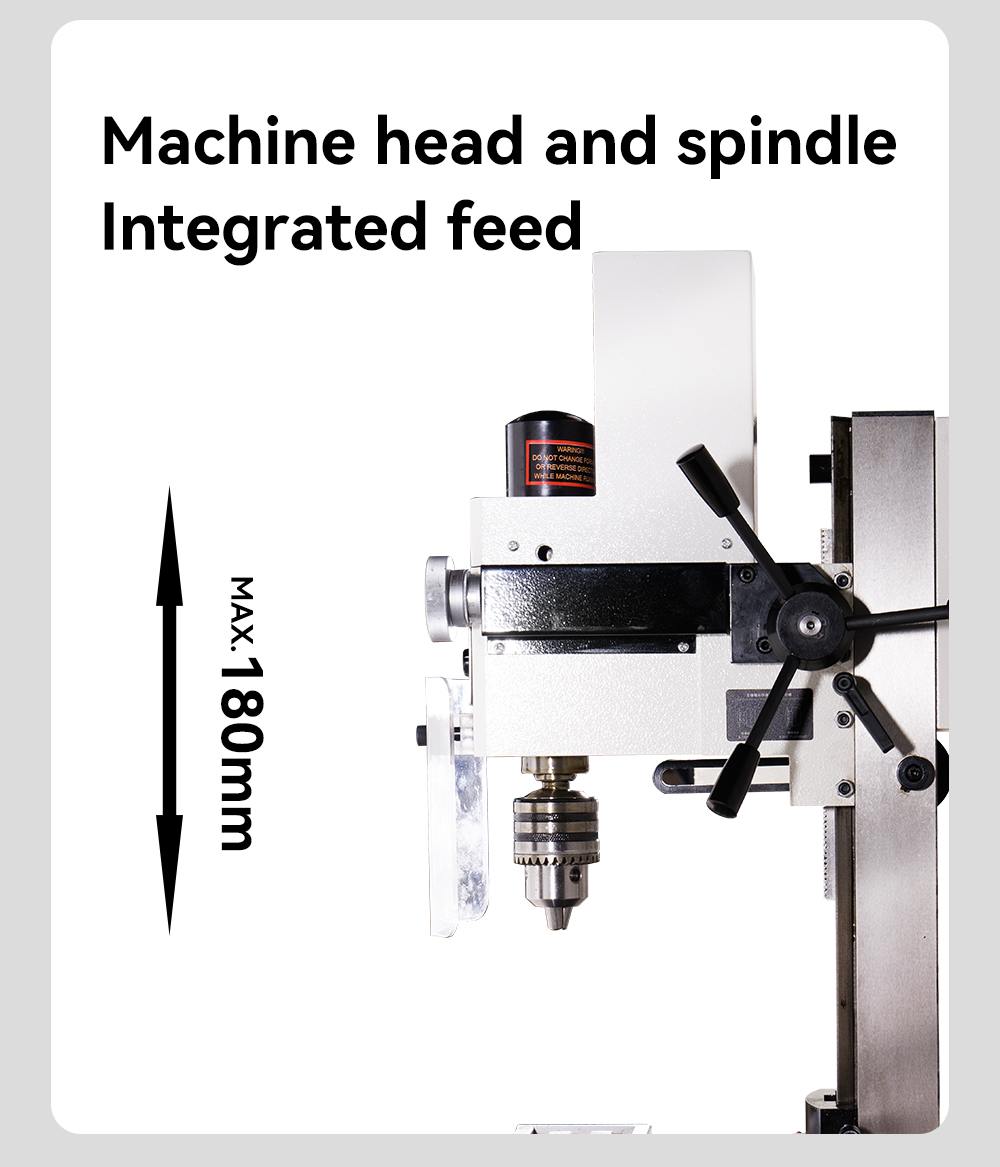 ZX13 Mini Lathe Drill Milling Machine Horizontal 220mm X Travel