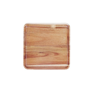 Plateau et <span class=keywords><strong>assiette</strong></span> en bois d'acacia massif de forme irrégulière, modèle YMS - Barbecue, thé et café, <span class=keywords><strong>assiette</strong></span> à gâteaux et à collations - Product Image 5