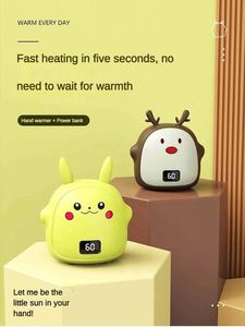 Mini chauffe-mains USB Pikachu rechargeable, portable, mignon, cadeau original, charge rapide, batterie externe - Product Image 3