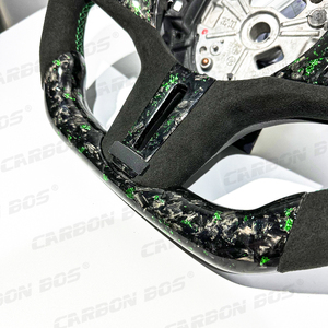 Volante Deportivo Estilo Ghost de Fibra de Carbono <span class=keywords><strong>Verde</strong></span> Forjado para BMW Serie G G20 G28 G29 G30 G32 G15 G01 G02 G05 G06 G07 G38 G11 - Product Image 3