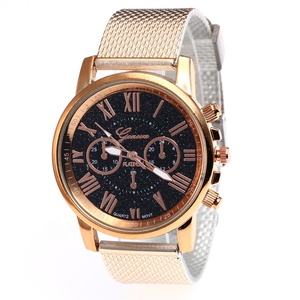 Reloj de cuarzo <span class=keywords><strong>Geneva</strong></span> para Mujer, cronógrafo con correa de malla, bajo precio - Product Image 3