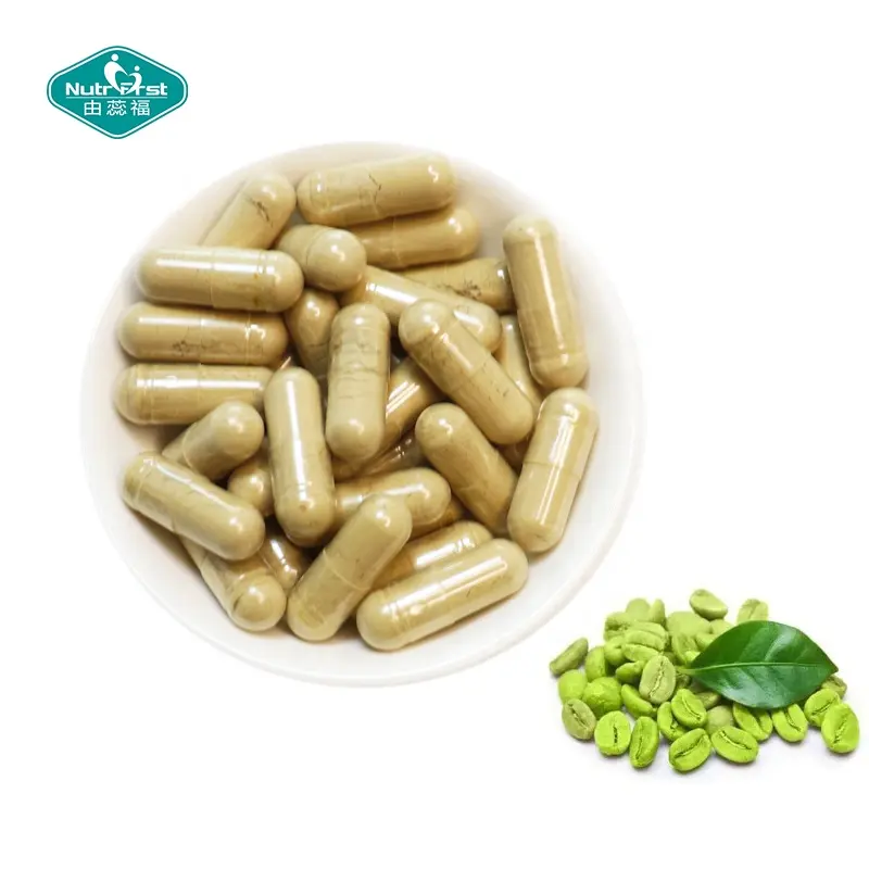 Private Brand Chinese Supplier Slimming Pills Fat Burner Green Coffee Bean extract capsule for Fat Loss