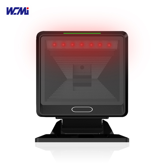 Large Scanning Window Auto Scan 2D Omnidirectional Qr Code Reader PDF417 Data Matrix Desktop Barcode Scanner