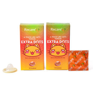 Condones Recare/OEM de Marca Privada con Puntos, 12 Unidades, para Hombre, Alta Calidad, Seguros, Divertidos, para Mayor Placer - Product Image 3