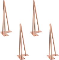 Moderne Metalltischbeine aus Kohlenstoffstahl V-Form-Design Schwarze Oberfläche für Küche Wohnzimmer Büro Tische