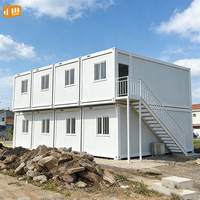 Maisons de jardin modulaires portables pliables à 2 chambres, préfabriquées, minuscules maisons, conteneurs de bureau pliables d
