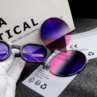 EXIA Lens M51 Gafas de sol Lentes Gradiente Gris a Rojo SHMC 1,61 UV400 Anti-Impact Base Curve 3 Grosor 3mm