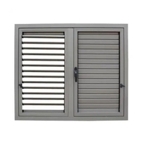 Listes de fenêtres et de portes à persiennes en aluminium et verre, personnalisables