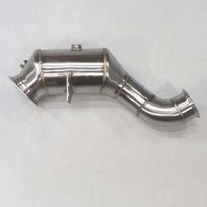 High Quality Downpipe for Mercedes-Benz C300 M274 BENZ C CLASS M274 E63 Amg W212 W205 Header SS304 Exhaust Header with Drum - Product Image 5