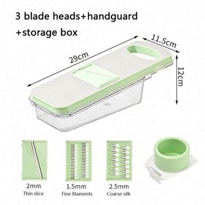 Multifunctional Stainless Steel Vegetable Cutter Cucumber <b>Potato</b> Manual Metal Shredder Veggie Chopper Grater for Home Use - Product Image 5