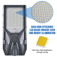 Éclairage extérieur de haute qualité, étanche IP66, lampadaire 100w 200w 300w, éclairage solaire LED intégré tout-en-un pour route