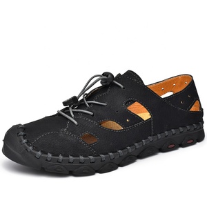 2020 HOT ขาย SLIP-on Hand-stitched รองเท้านุ่มรองเท้าแตะ Hollowed-OUT สำหรับ Men's Breathable CASUAL รองเท้า - Product Image 1