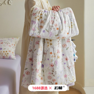 [Brand] Cooling Printed Summer <b>Quilt</b> 150x200cm 200x230cm Bamboo Nylon Reactive Dyeing Home Use - Product Image 3