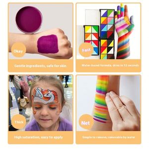 Pintura Facial y Corporal a Base de Agua de 30g, No Tóxica, Lavable, para Halloween, Cosplay, Fiestas, Maquillaje de Escenario, Venta al Por Mayor - Product Image 5