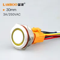 Best Price Now LAMBOO 30MM Long Life LED Metal Push Button Switch