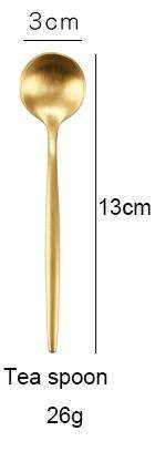 Gold tea spoon