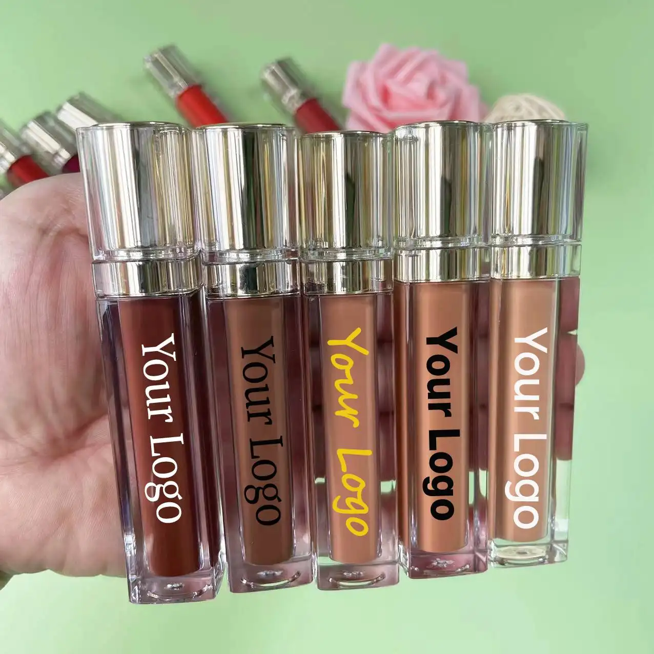 102 color lip stick custom Logo private label Cruelty free Vegan Optional Tubes Long Lasting Waterproof Liquid Matte Lipstick