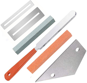 Kit de 6 Herramientas para <span class=keywords><strong>Luthier</strong></span> de Guitarra con Lima para Corostrar Trastes, Corostrador de Trastes de Acero Inoxidable y Protectores de Diapasón - Product Image 1