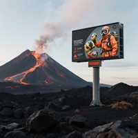 P8 Mur d'écran d'affichage à LED numérique polychrome extérieur pour la publicité Panneau haute visibilité pour un contenu vidéo efficace