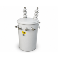 Transformateur monophasé monté sur poteau 10kVA 25kVA 50kVA 100kVA 200kVA 50Hz 60Hz immergé dans l'huile pour distribution