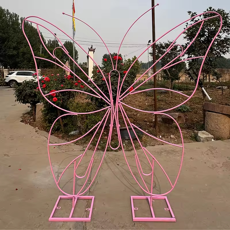 Étagère papillon rose de type B, 1,8 m