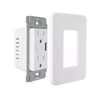 Stopkontak Daya Ganda 2 Arah Desain Baru Bekerja dengan Alexa dengan USB Smart WiFi Stopkontak USB Wall Outlet