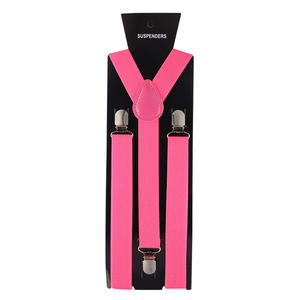 Bretelles/Bretelles unisexes pour hommes et femmes à la mode unies noires avec bretelles élégantes rouge marine bordeaux - Product Image 6