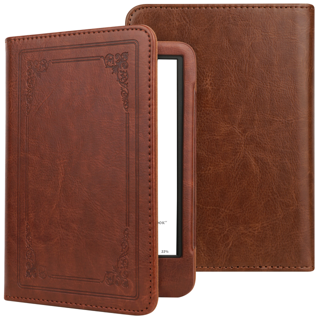 Bojin PU Leather Slim Fashionable Magnetic Shell Cover Case for Kindle Paperwhite 12th 7" 2024 Perfect Protection Auto Wake