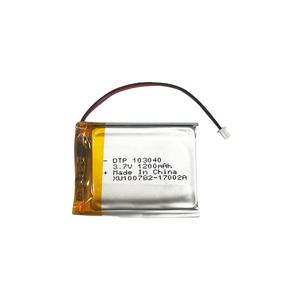 Batería de Almacenamiento de Energía Lipo Recargable OEM <span class=keywords><strong>DataPower</strong></span> 102068 103040 de 1200 mAh 3.7 V 1500 mAh para Monitor Cardíaco Portátil - Product Image 2