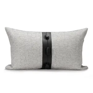 Housse de coussin de luxe en cuir pour maison de rêve, taie d'oreiller de noël, 50x30cm