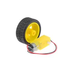 DIY toy robot gear 1:48 DC 3-6V TT Motor with Tire Wheel sets for Arduino Smart Car