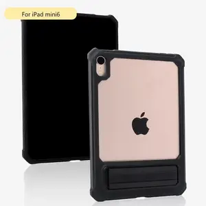 For IPad Mini6 8.3" Shockproof Transparent Clean Back Popular Soft TPU Stand Tablet Case Lightweight Thin