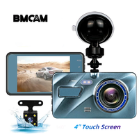 Caméra embarquée BMCAM BV86 en promotion, écran tactile 4 pouces, double caméra, angle de 140°, enregistrement en boucle 1296P – Vente en gros usine