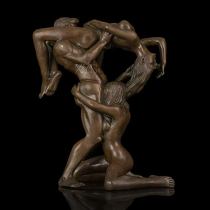 맞춤형 금속 공예 실물 크기 남성 여성 댄스 조각 청동 댄서 예술 지원 판매자 사용자 정의 - Product Image 3