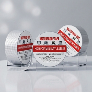 <span class=keywords><strong>Bande</strong></span> d'étanchéité en butyl autocollante, <span class=keywords><strong>bande</strong></span> de caoutchouc imperméable pour la réparation des fuites de toiture, gouttière métallique, adhérence forte, résistante aux UV, extérieur 5+ - Product Image 2