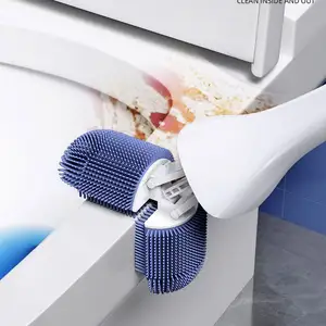 brush head toilet set resin brushed lid toilet brush combo for bathroom cleaning