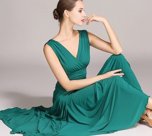 OCTS8006 Haute Qualité Faible QUANTITÉ MINIMALE DE COMMANDE Livraison Gratuite Femmes Filles Élégant Rouge Vêtements de <span class=keywords><strong>Danse</strong></span> Robe De Bal - Product Image 3
