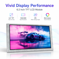 Maßgefertigtes IPS Wide View 6,2 Zoll 1024x600 MIPI 4-Kanal AA 137,47x77,23mm TFT LCD Modul für Smart Home Steuerung Mit Stabiler Versorgung