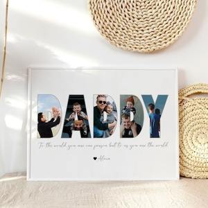 Cadeau de fête des pères DADDY Cadre photo en bois One-Piece Custom - Product Image 3