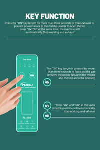 Tuoli เครื่องอบฟิล์มป้องกันหน้าจอ UV สำหรับ<span class=keywords><strong>โทรศัพท์</strong></span>มือถือ, เครื่องเคลือบฟิล์มกระจกแบบนิ่ม<span class=keywords><strong>หน้า</strong></span><span class=keywords><strong>จอ</strong></span>โค้งป้องกันการระเบิด - Product Image 5