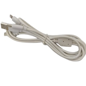 3 In 1 Usb <b>Charging</b> <b>Cable</b> Type C Fast Charge Data <b>Cable</b> White Pvc Material For Mobile Phones And Devices - Product Image 4