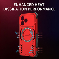 Coque de téléphone magnétique antichoc personnalisée avec logo, charge sans fil, dissipation de chaleur, coque arrière pour OPPO A6S Pro