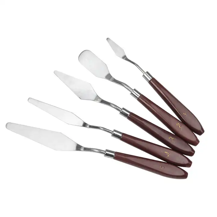 Online Top Sale 5 Pieces Painting Knives Stainless Steel Spatula