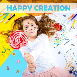 Tatuaggi Temporanei Personalizzati a Tema Cartoni Animati, Non Tossici, di Alta Qualità, Sicuri per la Pelle, Adesivi per il Corpo per Bambini - Product Image 5